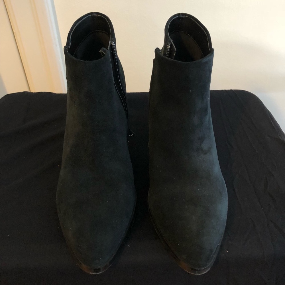 Marc Fisher black suede booties
